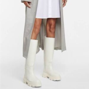 gia x Pernille Teisbaek White Tubular Boots